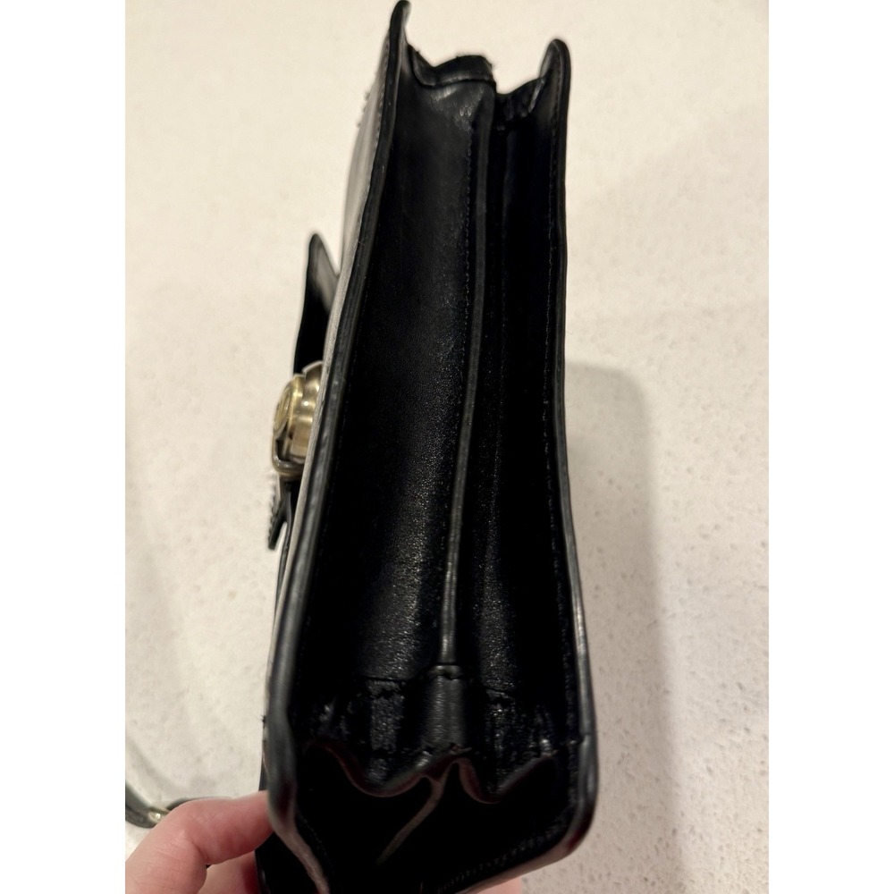 Toscanino Italian Leather Women's Crossbody Purse Bag Clutch - Picture 8 of 16